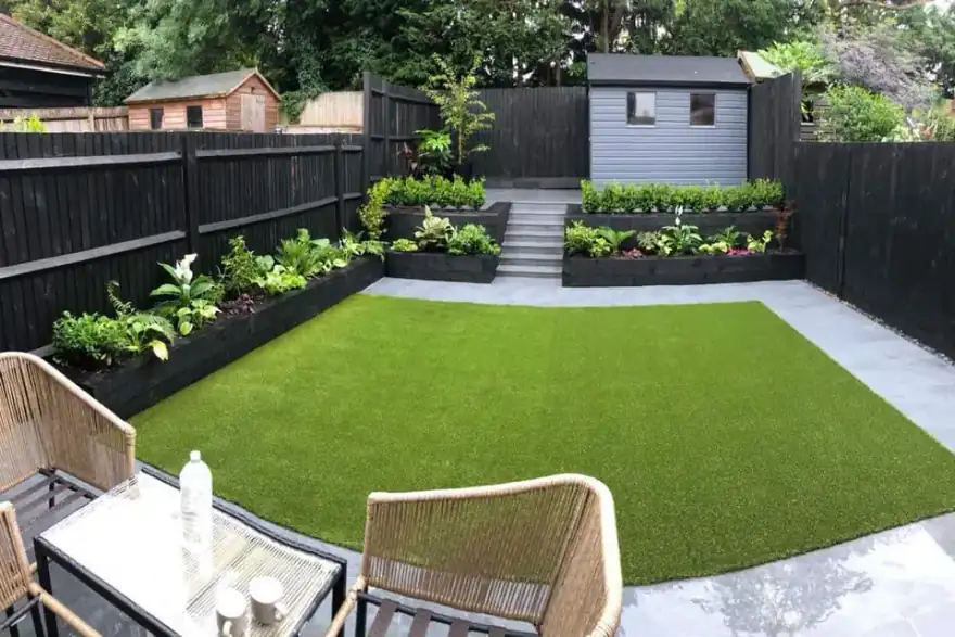 Artificial grass installation by Chic Landscapes