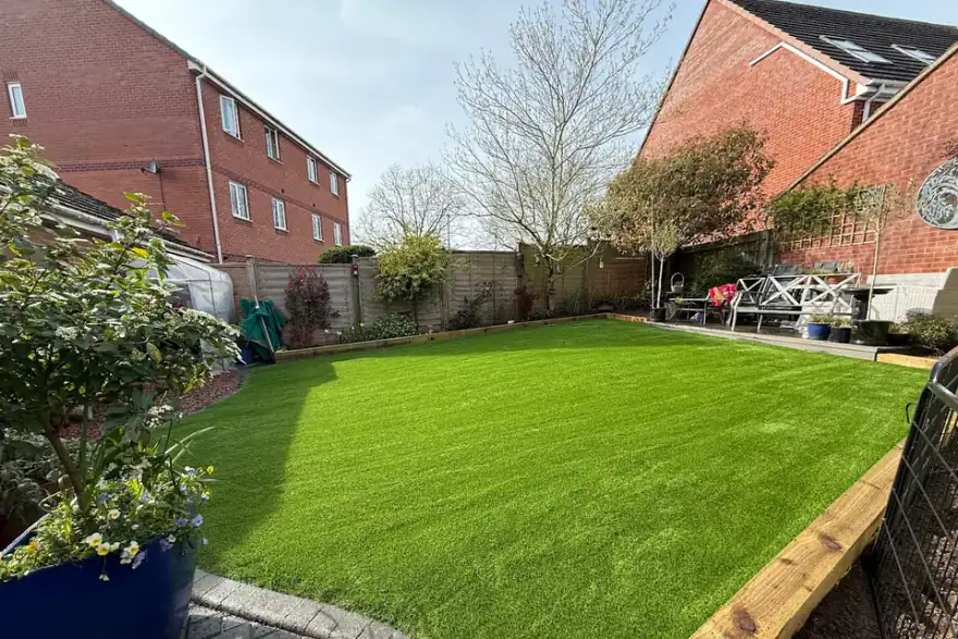 Artificial grass installation by Choice Floors