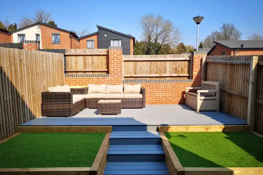 Artificial grass installation by chrisamgardens.co.uk
