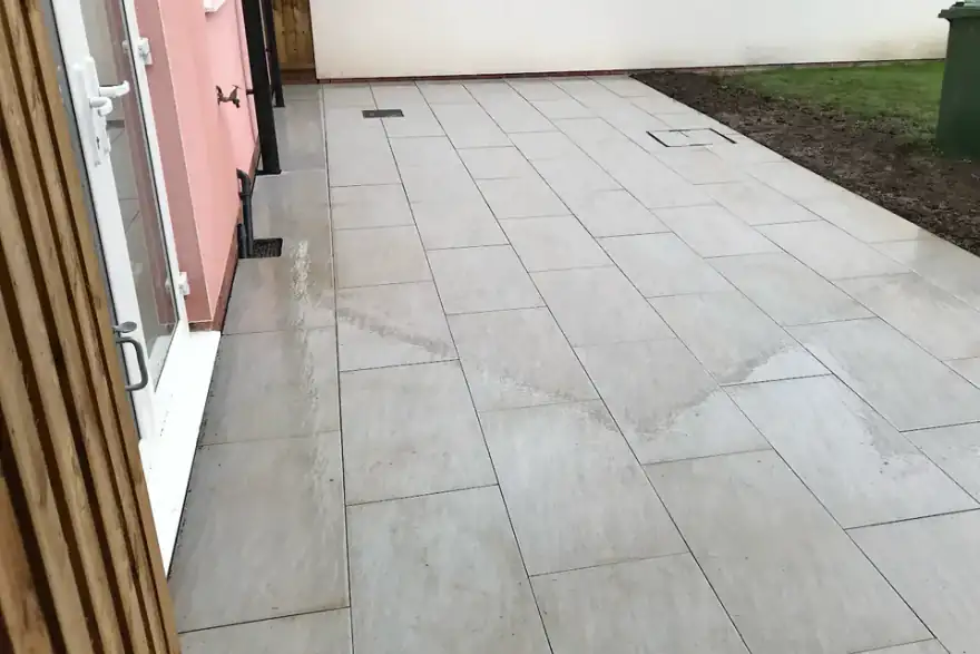 Artificial grass installation by CJ Landscapes