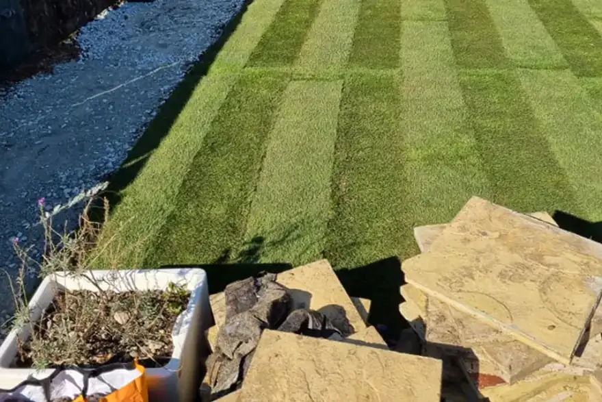 Artificial grass installation by Clear Gardens - Landscape Gardeners Hull