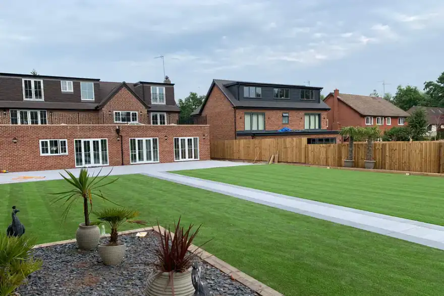 Artificial grass installation by Consumer Grass