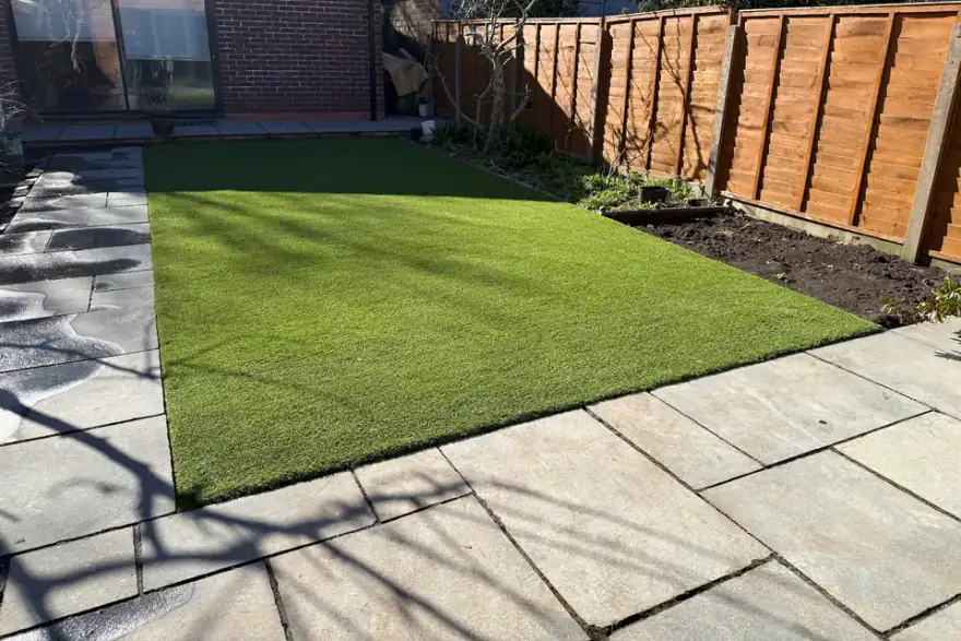 Artificial grass installation by Consumer Grass