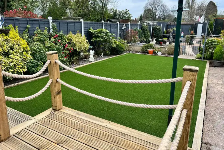 Artificial grass installation by Consumer Grass