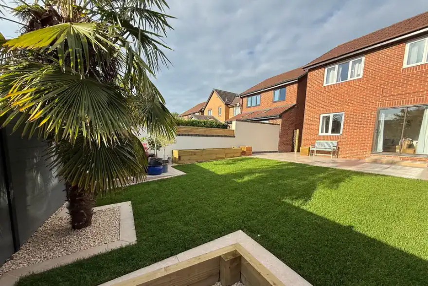Artificial grass installation by Coppermill Landscapes