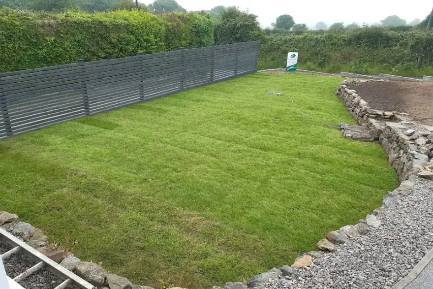 Artificial grass installation by Cornwall Garden Landscaping Ltd
