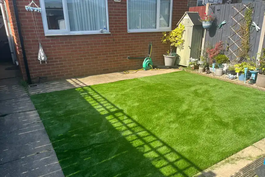 Artificial grass installation by Creative Landscapes Hull Ltd