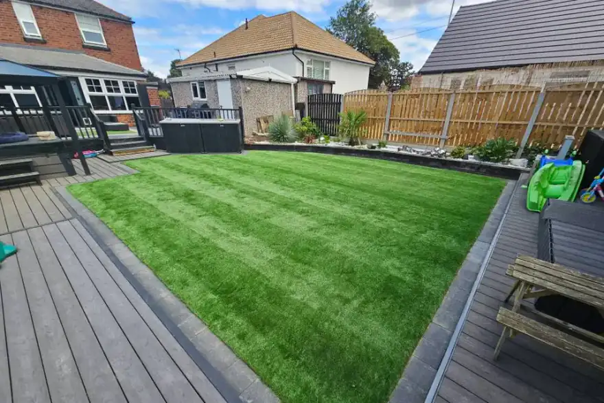 Artificial grass installation by Creative Vision Building and Landscapes