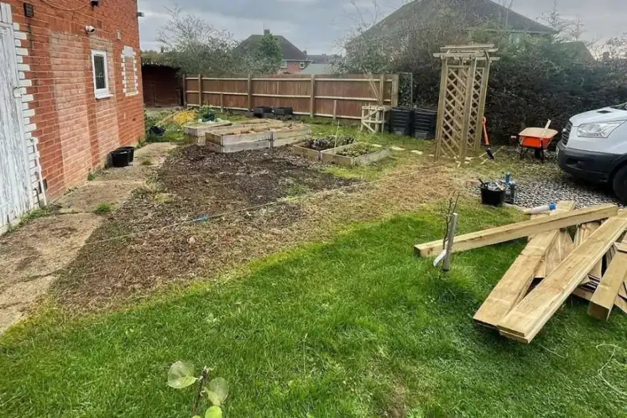 Artificial grass installation by Crystal Green Fencing and Landscaping LTD