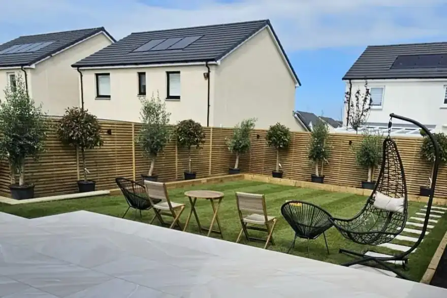 Artificial grass installation by Cut N Blo Landscaping