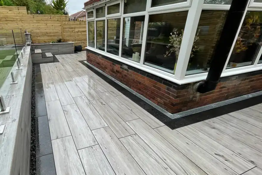 Artificial grass installation by Cut N Blo Landscaping
