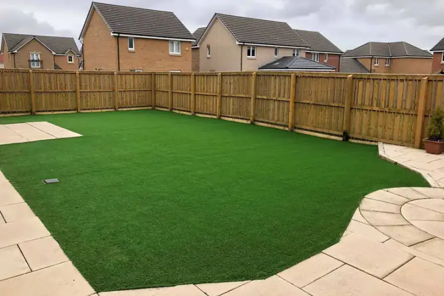 artificial grass fitted in glasgow property