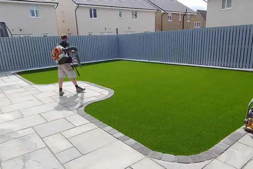 Artificial grass installation by CY Artificial Grass