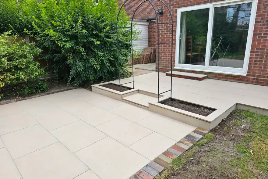 Artificial grass installation by D. Knight Landscapes
