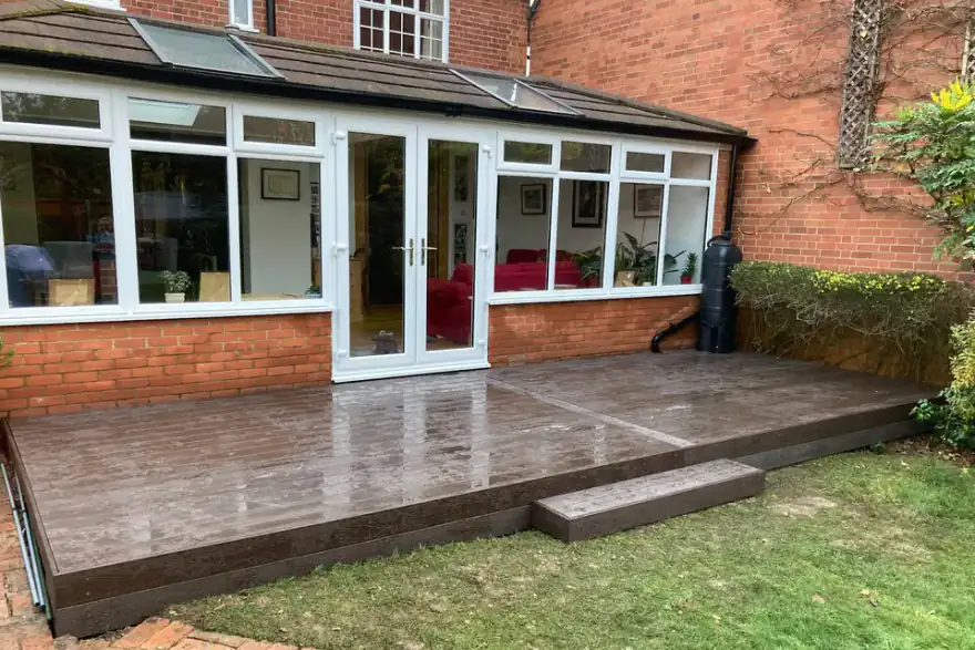 Artificial grass installation by Daniel & Son Landscape