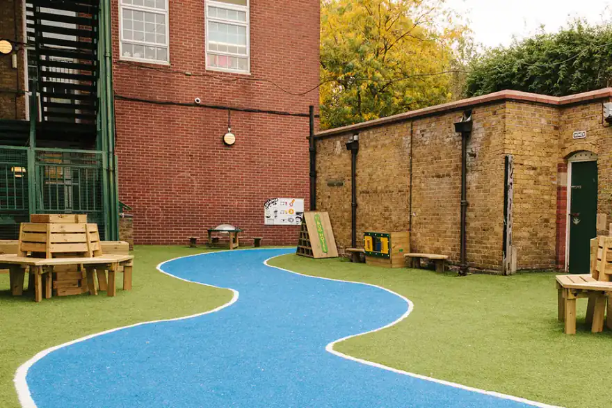 Artificial grass installation by DCM Surfaces