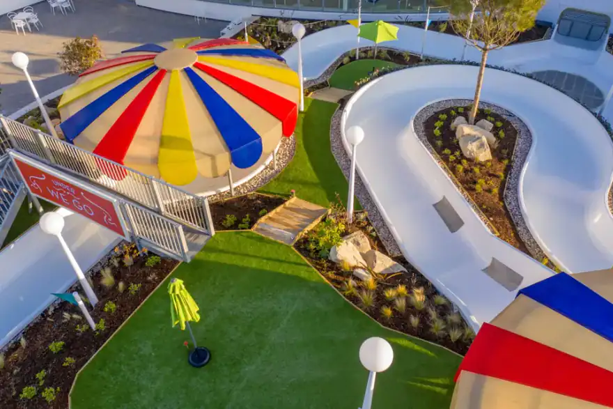 Artificial grass installation by DCM Surfaces