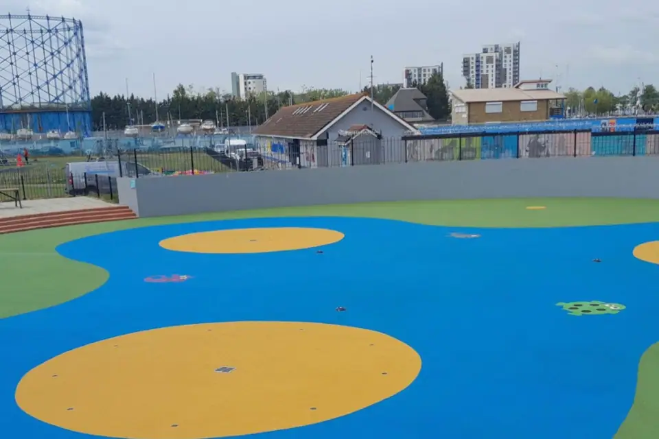 Artificial grass installation by DCM Surfaces