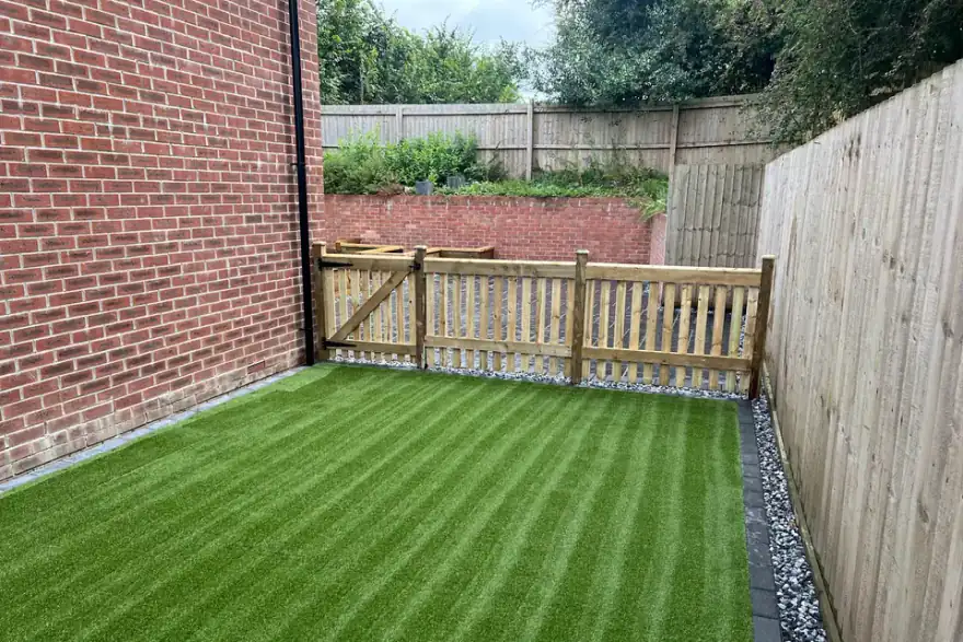 Artificial grass installation by DEkIT Home and Garden Services Ltd