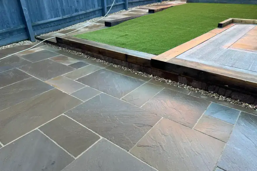 Artificial grass installation by DEkIT Home and Garden Services Ltd