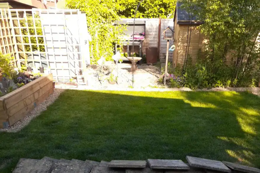 Artificial grass installation by Denmead Turf