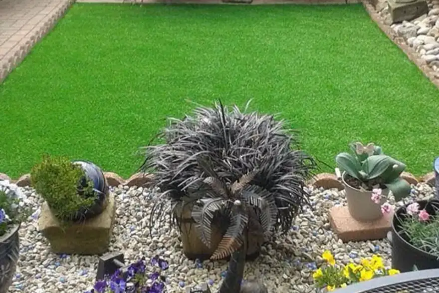 Artificial grass installation by Derby Artificial Grass