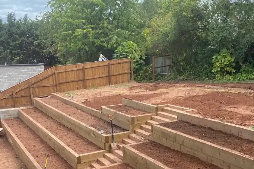 Artificial grass installation by Devon Landscaping