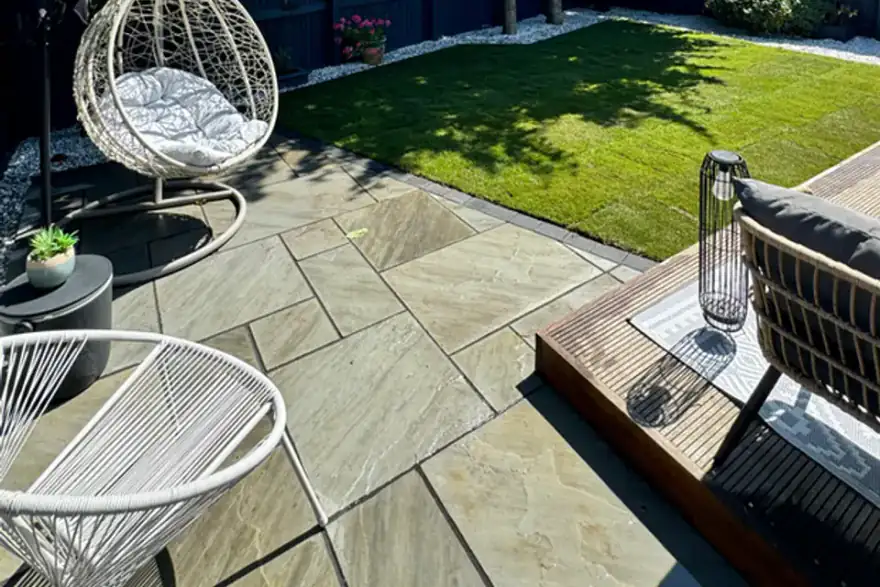 Artificial grass installation by DK Groundworks