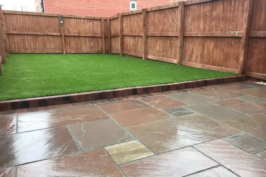 Artificial grass installation by Don Valley Turf
