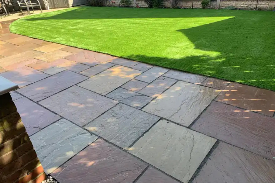 Artificial grass installation by Don Valley Turf