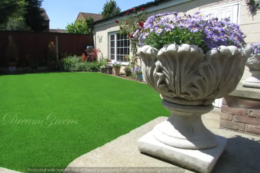 Artificial grass installation by Dream Greens