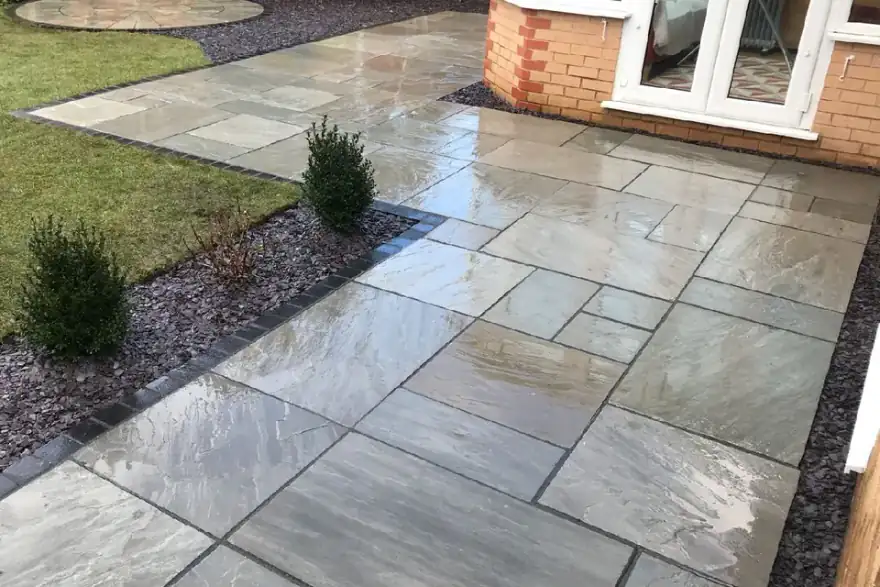 Artificial grass installation by Drivetech Patios & Landscaping LTD