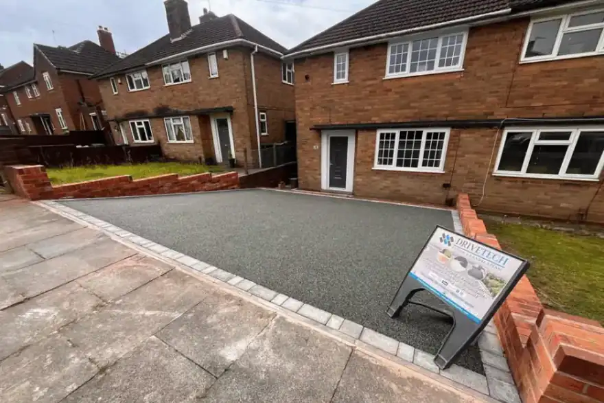 Artificial grass installation by Drivetech Patios & Landscaping LTD