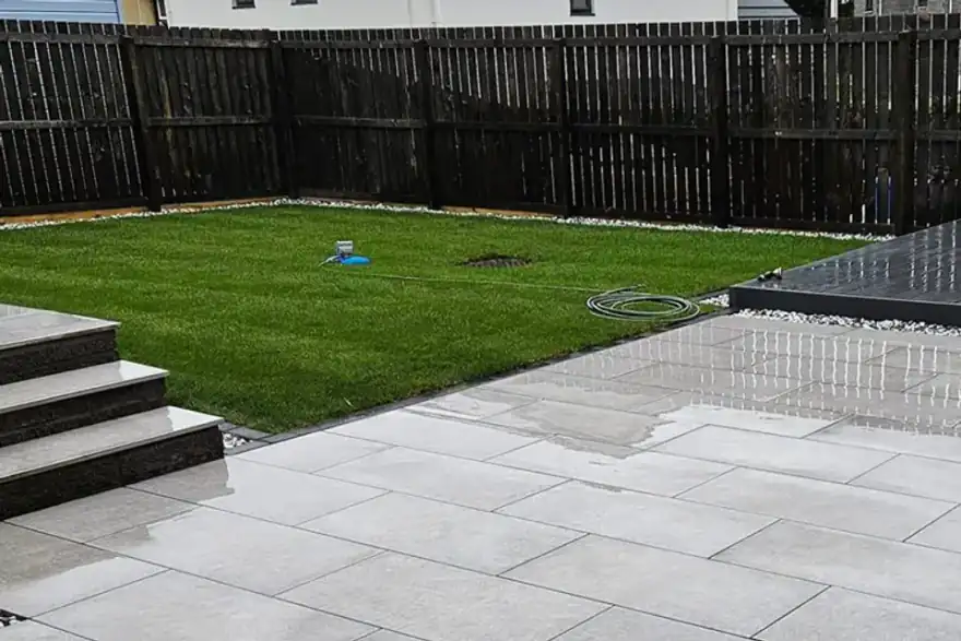 Artificial grass installation by Dundee Artificial Grass