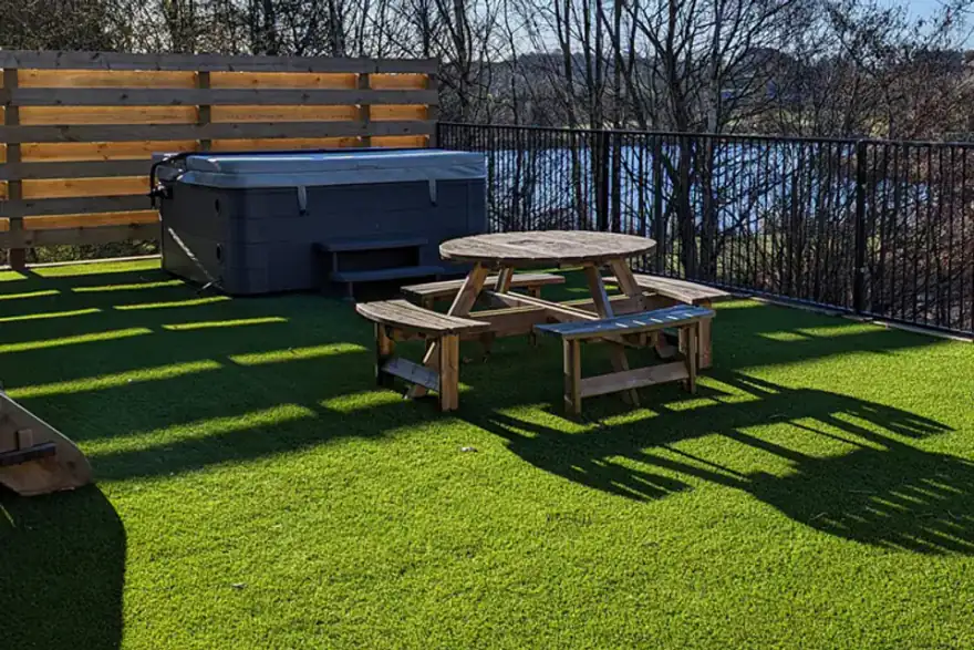 Artificial grass installation by Dundee Artificial Grass
