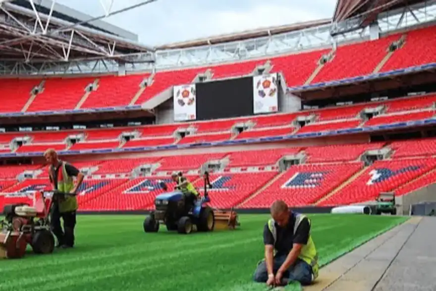 Artificial grass installation by Dura-Sport