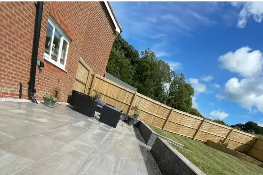 Artificial grass installation by DW Contractors | Landscaping North Wales | Paving | Driveways