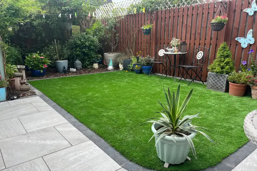 Artificial grass installation by Early Bird Gardening Maintenance