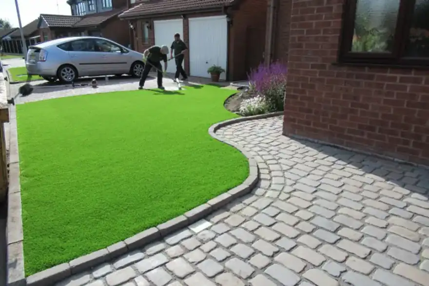Artificial grass installation by Easigrass London HQ