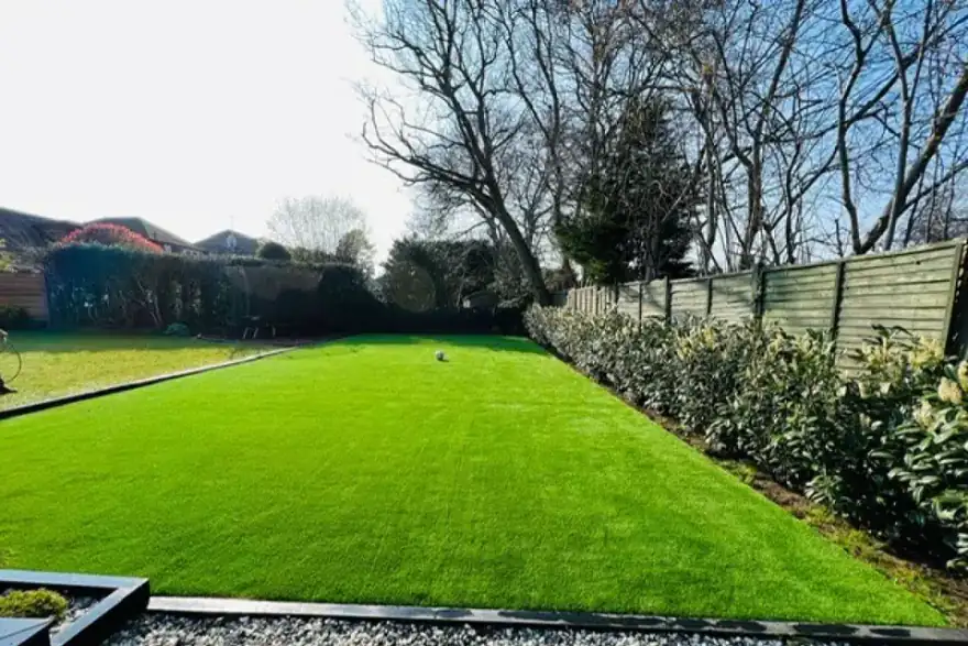 Artificial grass installation by Easigrass Northern Ireland