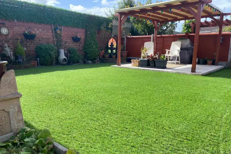 Artificial grass installation by East Yorkshire Artificial Lawns