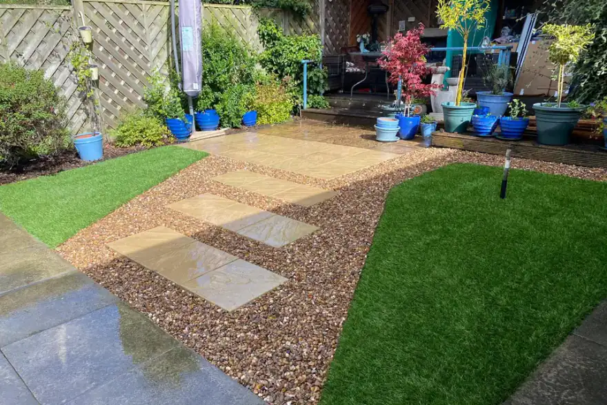 Artificial grass installation by East Yorkshire Artificial Lawns
