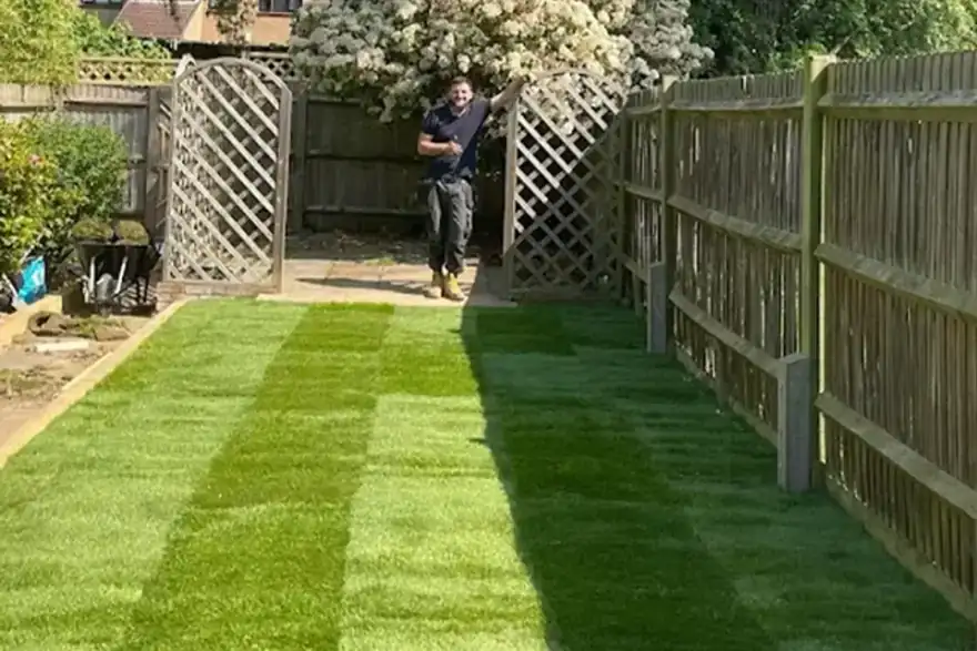 Artificial grass installation by Elite Garden Landscape