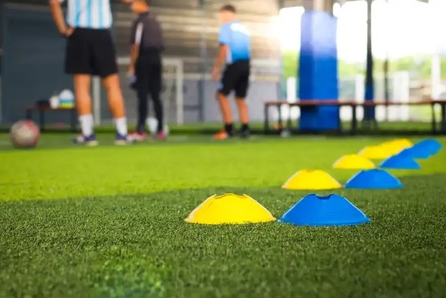 Artificial grass installation by Elite Sports and Play Surfaces