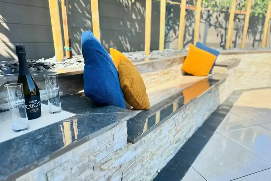 Artificial grass installation by Elizabeth's Gardens