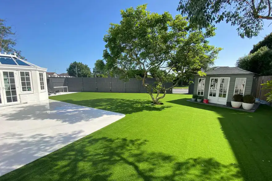 Artificial grass installation by Essex Artificial Grass