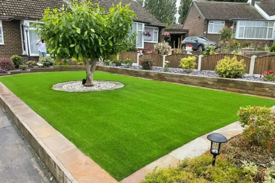 Artificial grass installation by Eternal Lawns