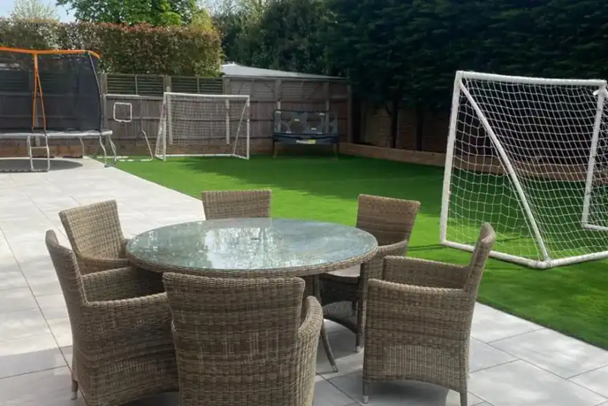 Artificial grass installation by Evergreen Artificial Lawns