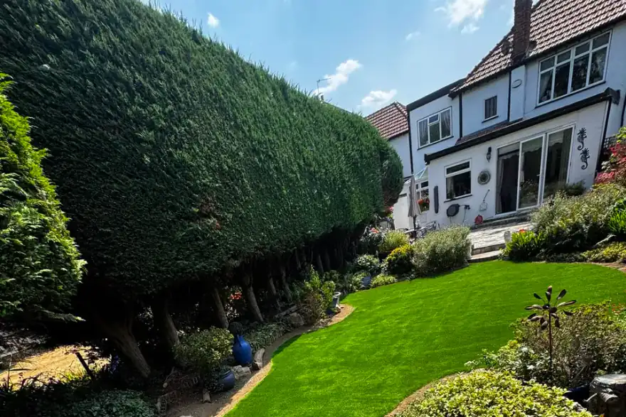 Artificial grass installation by Everlasting Greens Artificial Grass
