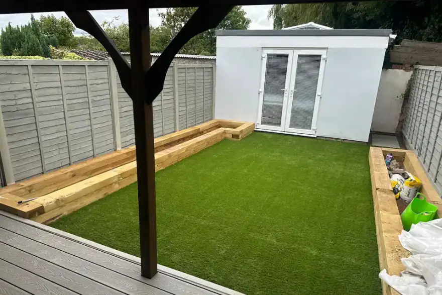 Artificial grass installation by Fairlawns Artificial Grass